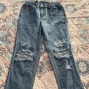 Girl distressed jeans